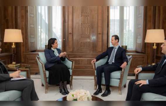 الرئيس الأسد يلتقي المديرة الإقليمية لمنظمة الصحة العالمية 