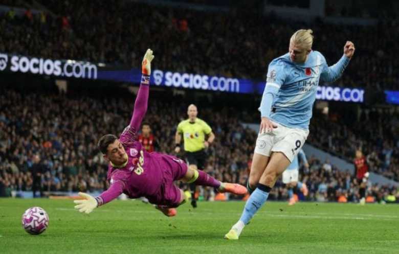  مانشستر سيتي يتقدم لوصافة الدوري الإنكليزي بثلاثية في بورنموث