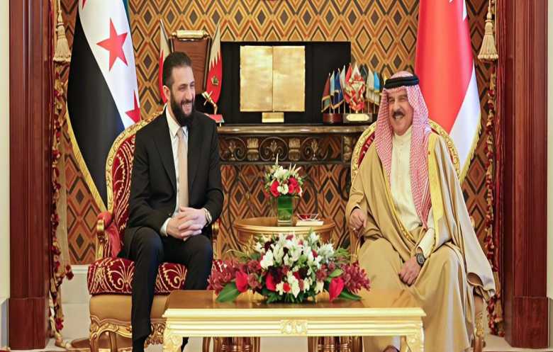 الرئيس السوري يلتقي العاهل البحريني في المنامة