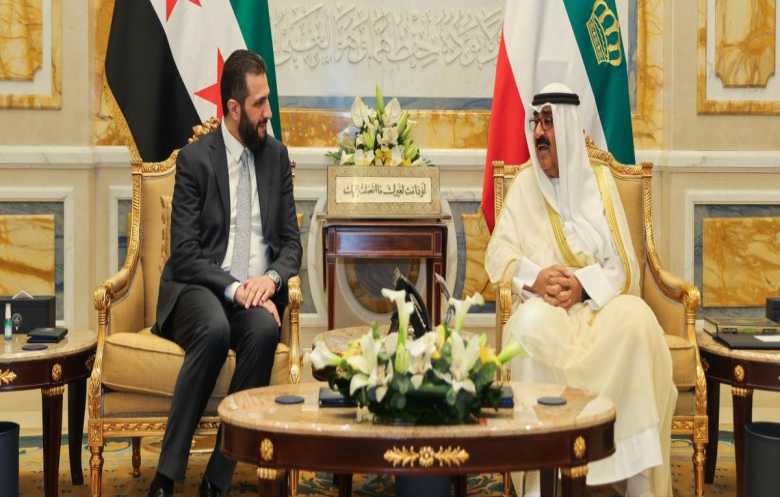 الرئيس السوري يعقد جلسة مباحثات مع أمير الكويت