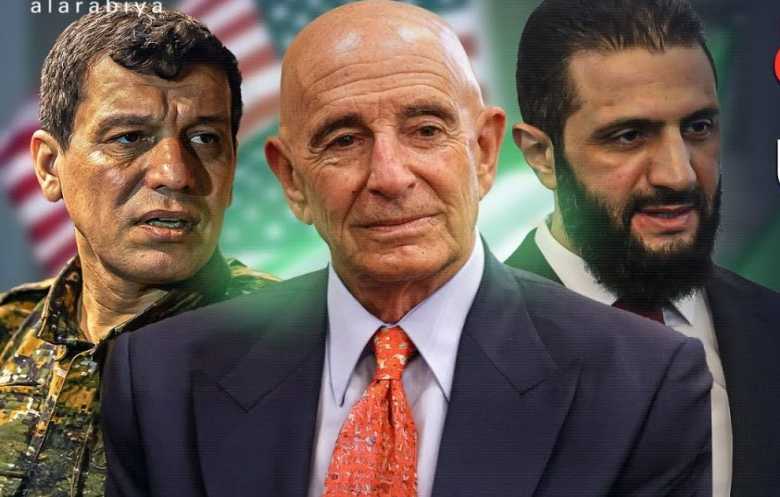 اجتماع بين الشرع وقائد «قسد» في دمشق بحضور برّاك