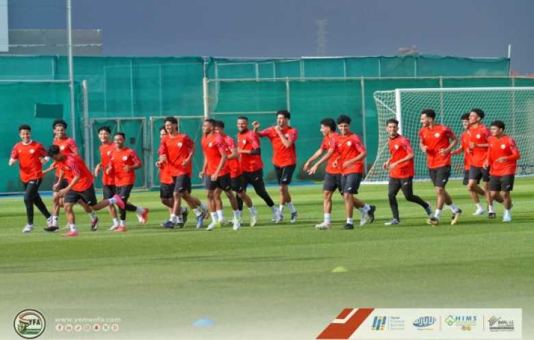  المنتخب الوطني للشباب يجري تدريبه الأول في مدينة أبها السعودية