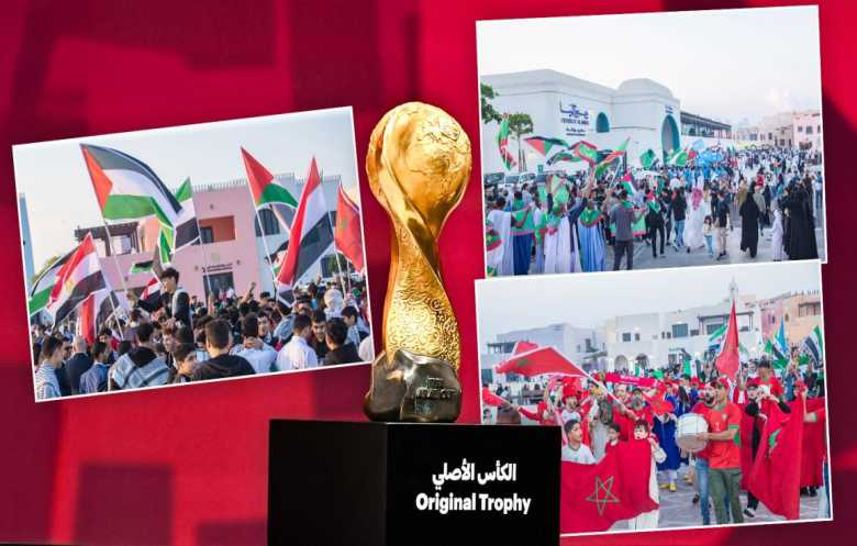 كأس العرب تُشعل الأجواء قبل البداية.. مئات المشجعين في مسيرة احتفالية بالدوحة