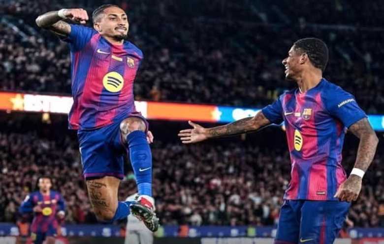 الدوري الإسباني: ثنائية رافينيا تُعزّز صدارة برشلونة