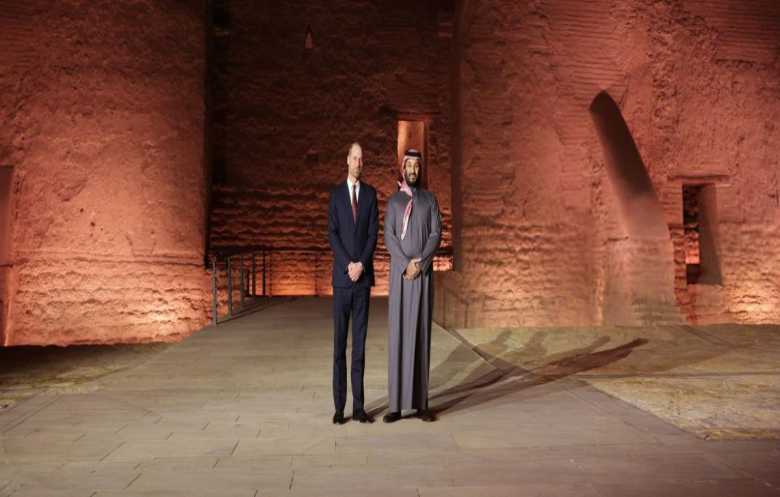 ولي العهد السعودي يستقبل نظيره البريطاني في الدرعية