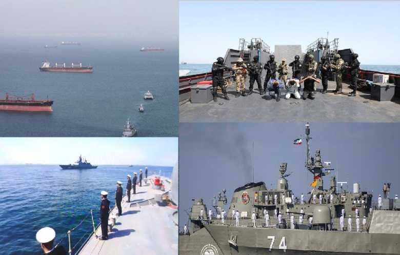 حشد أمريكي ومناورات إيرانية روسية.. بحر عُمان ساحة اختبار جديدة