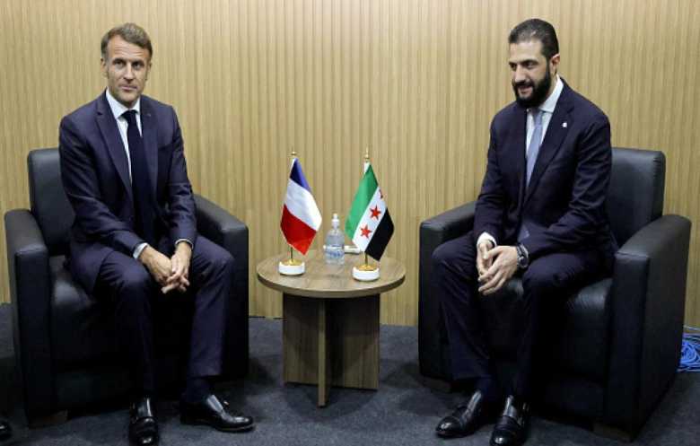 الشرع لماكرون: التعزيزات على الحدود مع لبنان لمنع تهريب السلاح