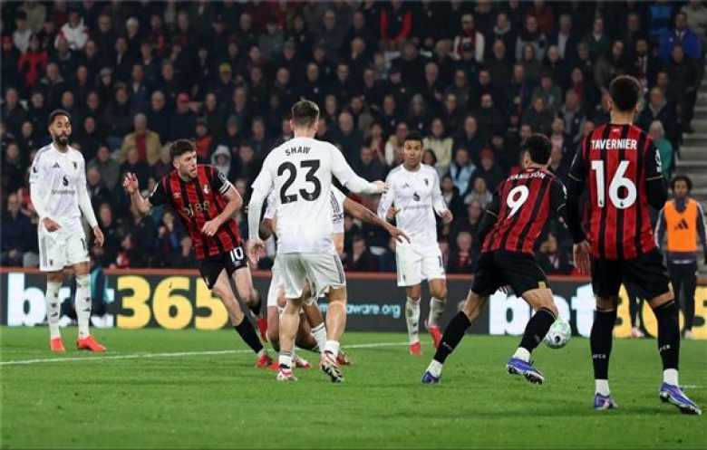 تعادل مثير بين مانشستر يونايتد وبورنموث في الدوري الإنجليزي