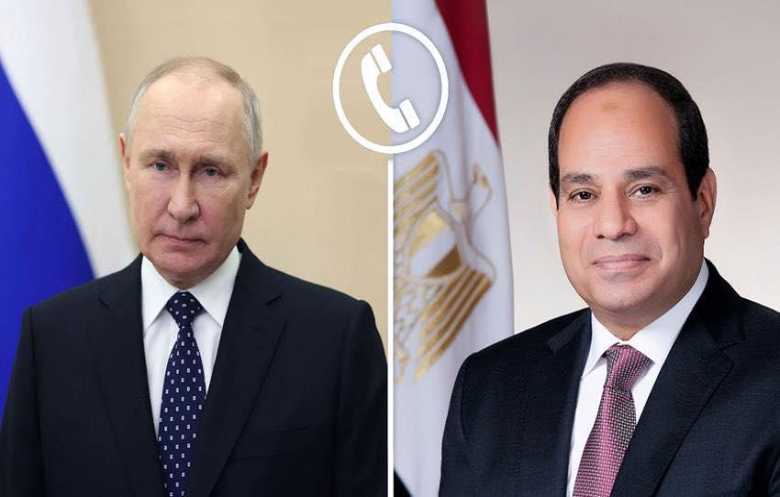 السيسي وبوتين يشددان على ضرورة احتواء التصعيد الراهن