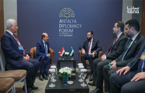 الزنداني يلتقي الرئيس الشرع ويؤكد حرص اليمن على تعزيز التعاون مع سوريا