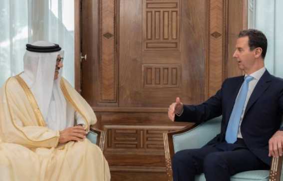 الرئيس الأسد يستقبل وزير خارجية البحرين:والوفد المرافق له
