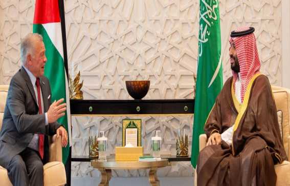 ولي العهد السعودي يلتقي ملك الأردن في نيوم