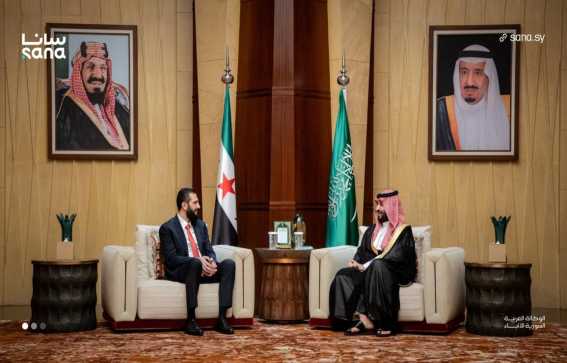 بن سلمان يبحث مع الشرع في الرياض الأوضاع بالمنطقة والعلاقات الثنائية