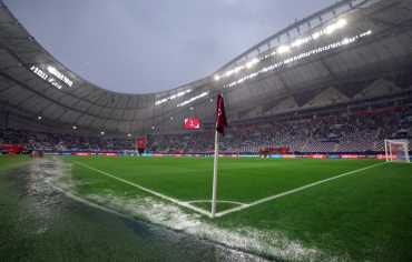 الأمطار توقف مباراة لأول مرة في تاريخ كأس العرب