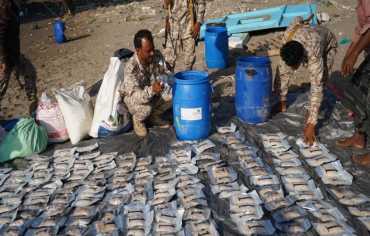 ضبط شحنة مخدرات ضخمة بالقرب من باب المندب