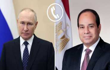 السيسي وبوتين يشددان على ضرورة احتواء التصعيد الراهن