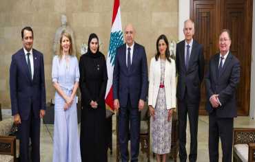 وفد قطري فرنسي بريطاني يلتقي عون ويؤكد دعمه لاستقرار لبنان