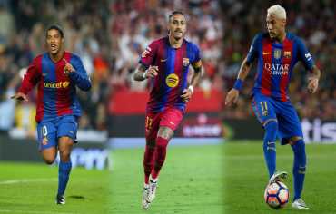 رافينيا الخامس.. نجوم برازيليون تخطوا حاجز الـ80 هدفاً مع برشلونة